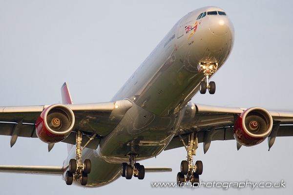 Virgin Atlantic VIR 0012.jpg - Virgin Atlantic Airbus A340-600 - Order a Print Below or email info@iesphotography.co.uk for other usage